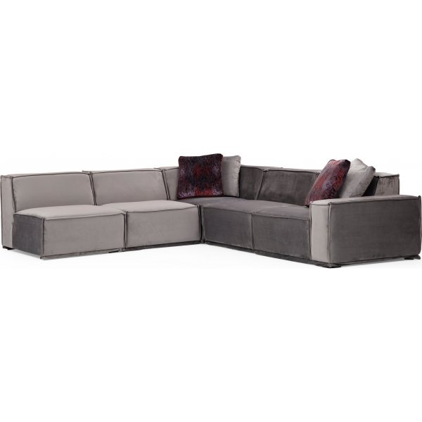 Lego hjrnesofa 276 cm venstre - Gr