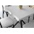 Safira spisebord 80 cm - Hvid
