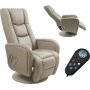 Bibi hvilestol med massage - beige PVC