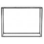 Accent konsolbord - Hvid marmor / krom.