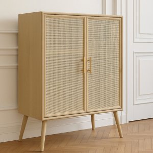 React skab - Rattan/Messing + Pletfjerner til møbler React skab - Rattan/Messing + Pletfjerner til møbler