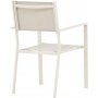 Spisest; 6 stole og spisebord 205 x 90 cm beige - Copacabana