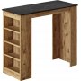 Style barbord 120 x 51,6 cm - Fyrretr/sort