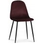 Rosvik spisegruppe, spisebord med 4 stk Carisma fljlstole - Bordeaux / Sort