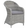 Balkonst; 2 stole og bord 48 x 48 cm gr/rattan - Tor/Mercury