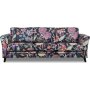 Eker 3-personers sofa i blomstret stof - Eden Parrot Black