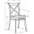 Cadeira stabelbar spisestuestol 512 - Sort/rattan