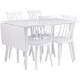 Dalsland klapbord 120-165 cm - hvid