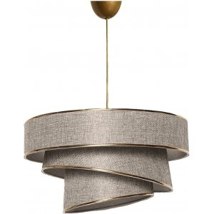 Coupe loftslampe - Beige/guld