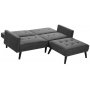 Eddy sovesofa med fodskammel - Gr