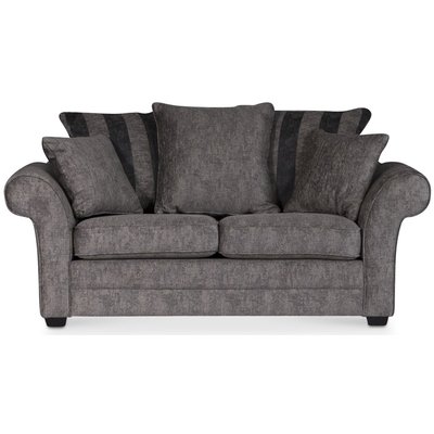 Eriksberg 2-personers sofa - Grt/brunt mnster + Mbelplejest til tekstiler