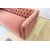 Toto 3-personers pink sofa med gyldne ben