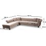 Bogart hjrnesofa - Beige