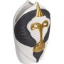 Mandrill vase stor - Sort/hvid