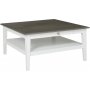Alexandra sofabord 80x80 cm - Hvid / Gr Vintage