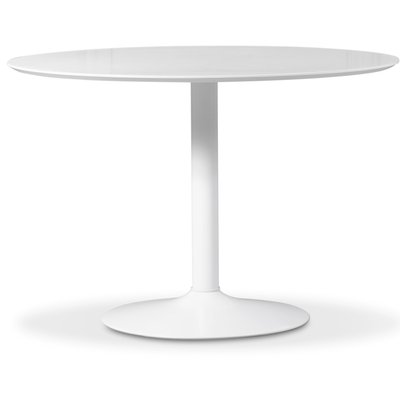 Ibiza spisebord - hvid / hvid - ø110 cm