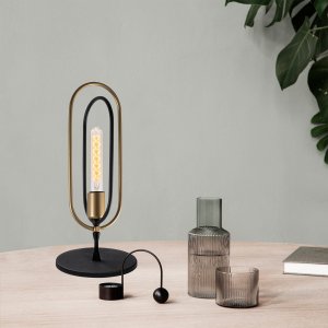 Ceres bordlampe - Sort/guld