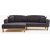 Reims divan sofa venstre - antracit