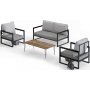 Montreal loungest - Beige + Tekstilrensning til mbler