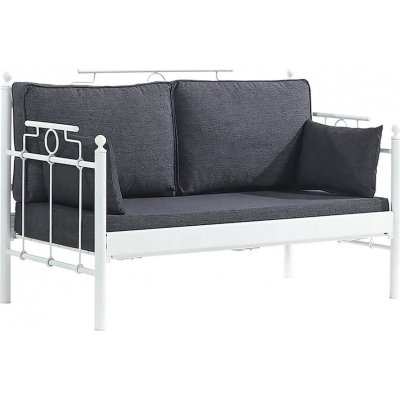 Hampus 2-personers udendrs sofa - Hvid/antracit + Mbelplejest til tekstiler