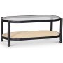 Nemo sofabord - Rattan/glas + Mbelfdder