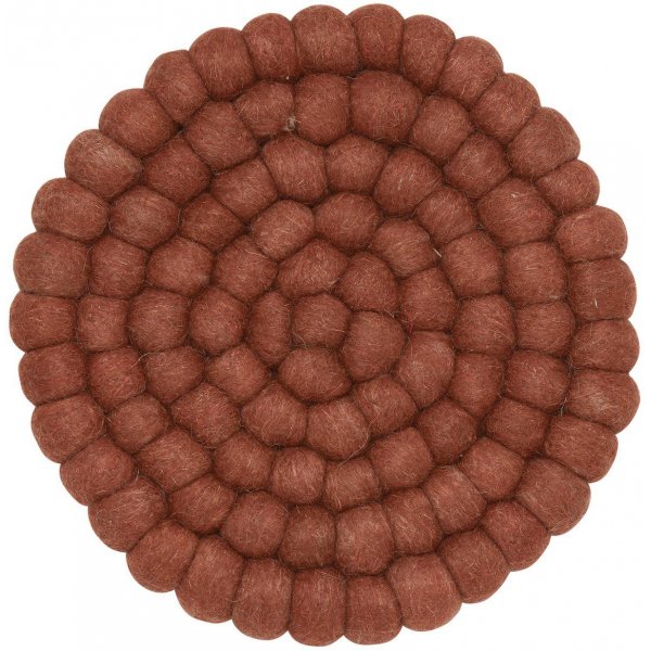 Nisha grydemtte 20 cm - Mursten