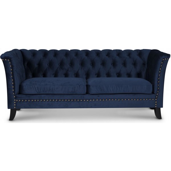 Chesterfield Liverpool 2-sders sofa - Bl fljl