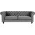 Chesterfield Royal 3-personers sofa - Gr fljl. + Mbelplejest til tekstiler