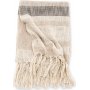 Bondi plaid 130x170 cm - Beige/mrkegrn/hvid