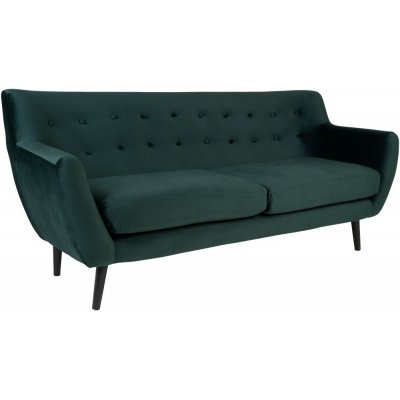 Monte 3-personers sofa - Mrkegrn/sort