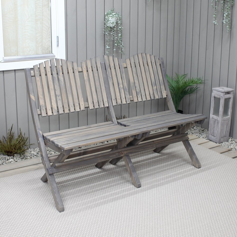 Haväng udendørs sofa - Grå - Udendørs træsofaer, Havesofaer, Havemøbler