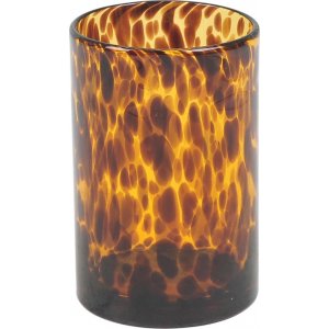 Leopard vase lille - Sort/orange