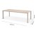 Urbanite spisegruppe med spisebord 207 cm og 8 stabelbare spisestuestole - Beige