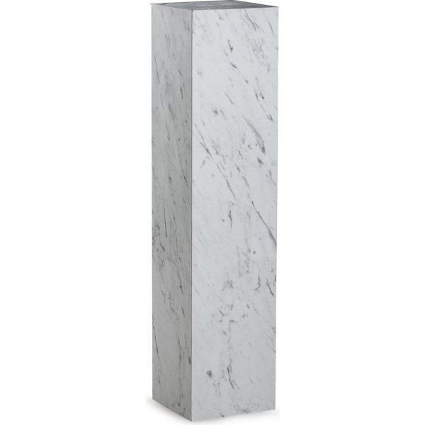 Stone piedestal 90 cm - Hvid marmor (laminat)