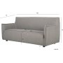 Birka 3-personers sofa i grbrun Boucl